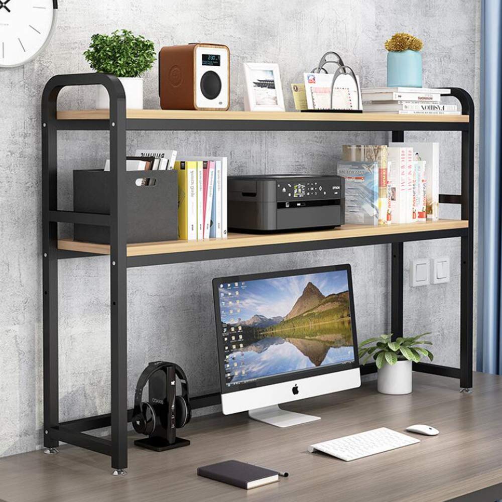 Amazon.co.jp: Dyaskz デスク用上棚 木製 机上ラック W1150 机上台